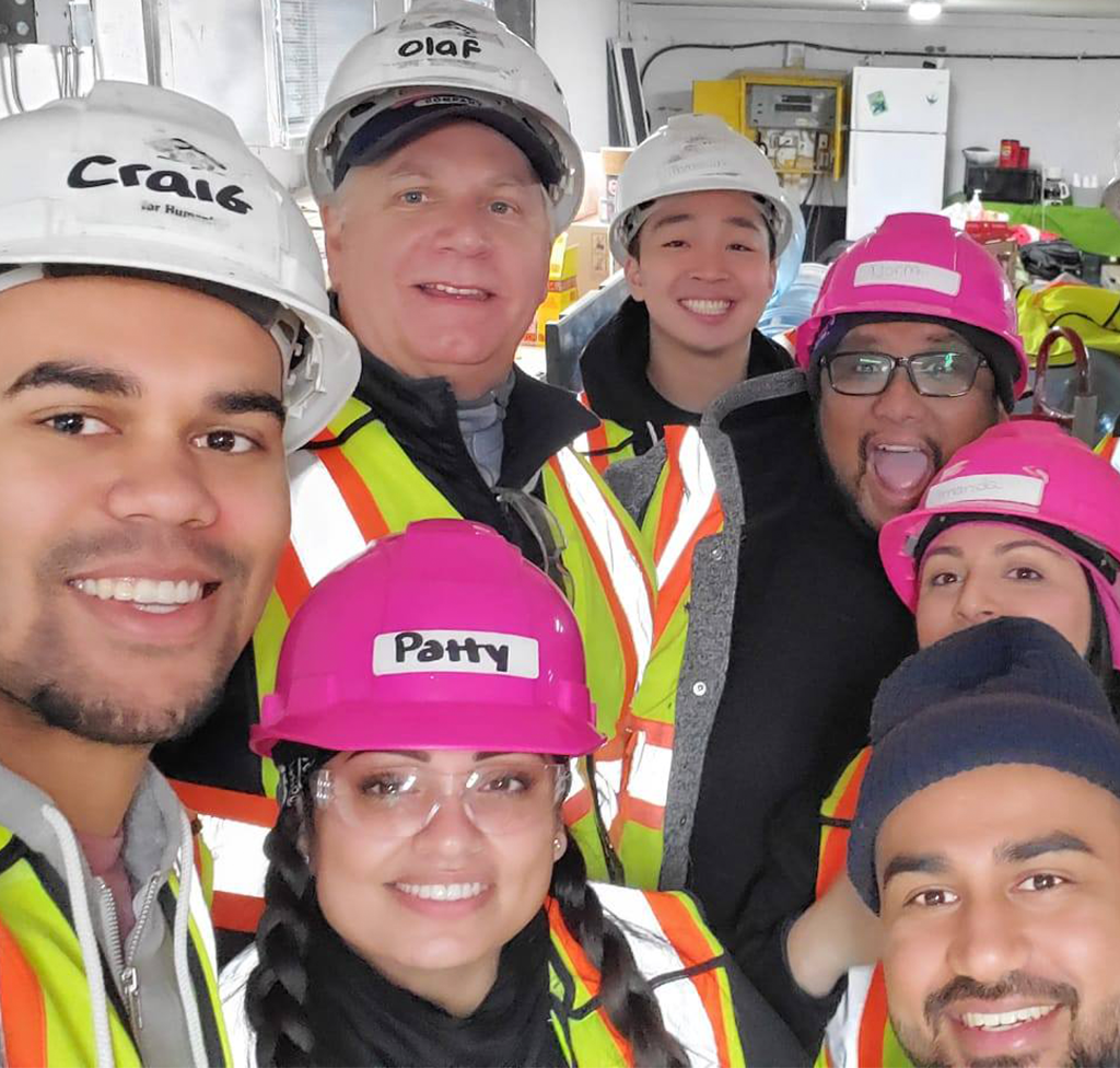 Premium Canada team in hard hats