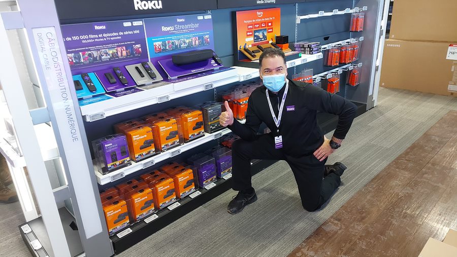 Quebec associate with Roku devices